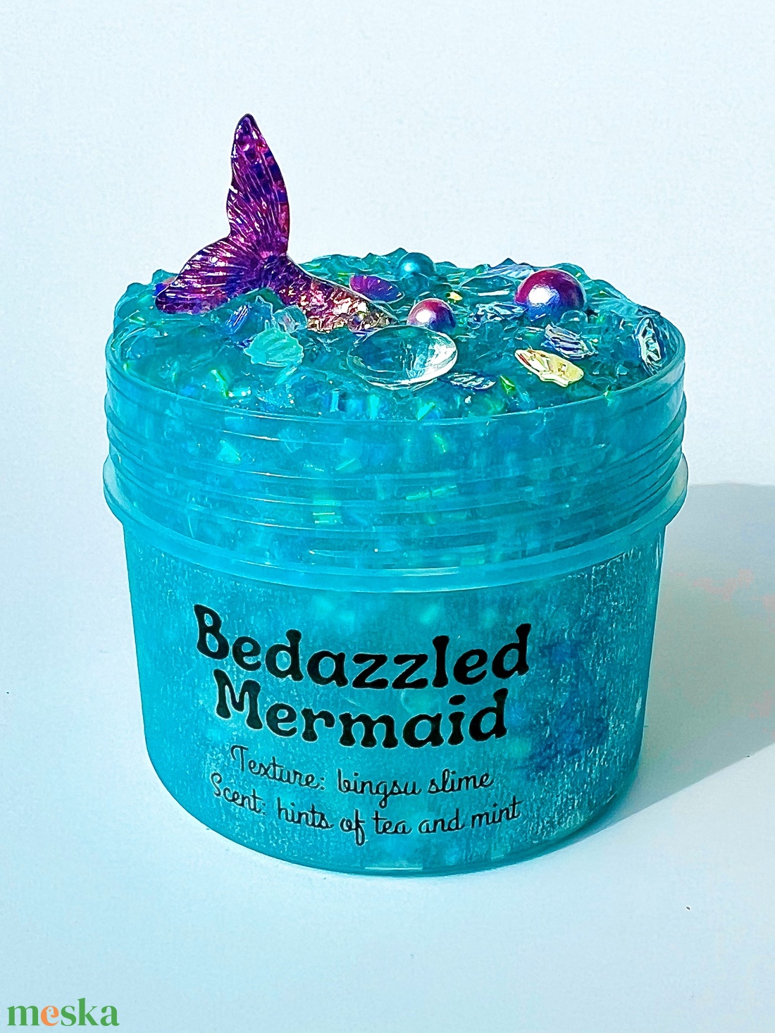Bedazzled Mermaid - bingsu slime - Illatos Slime - Sellő slime - BINGSU - ASMR (ragacsgyurma, ragacs, nyálka) - játék & sport - készségfejlesztő és logikai játék - szín és formaválogató játékok - Meska.hu