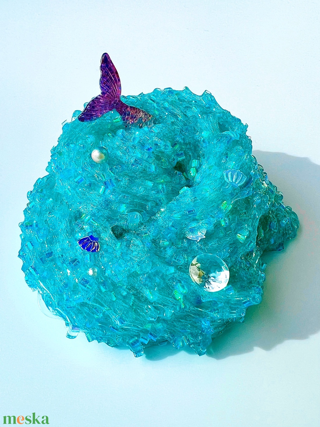 Bedazzled Mermaid - bingsu slime - Illatos Slime - Sellő slime - BINGSU - ASMR (ragacsgyurma, ragacs, nyálka) - játék & sport - készségfejlesztő és logikai játék - szín és formaválogató játékok - Meska.hu