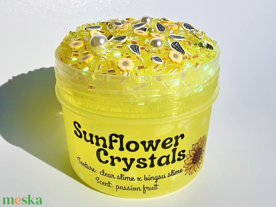 Sunflower Crystals - clear Slime x bingsu slime - Illatos Slime - ASMR ...
