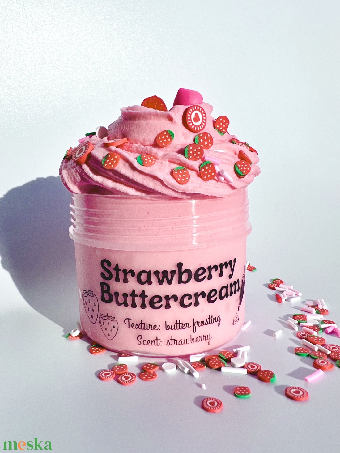 Strawberry Buttercream - butter frosting slime - vaj slime - Illatos ...