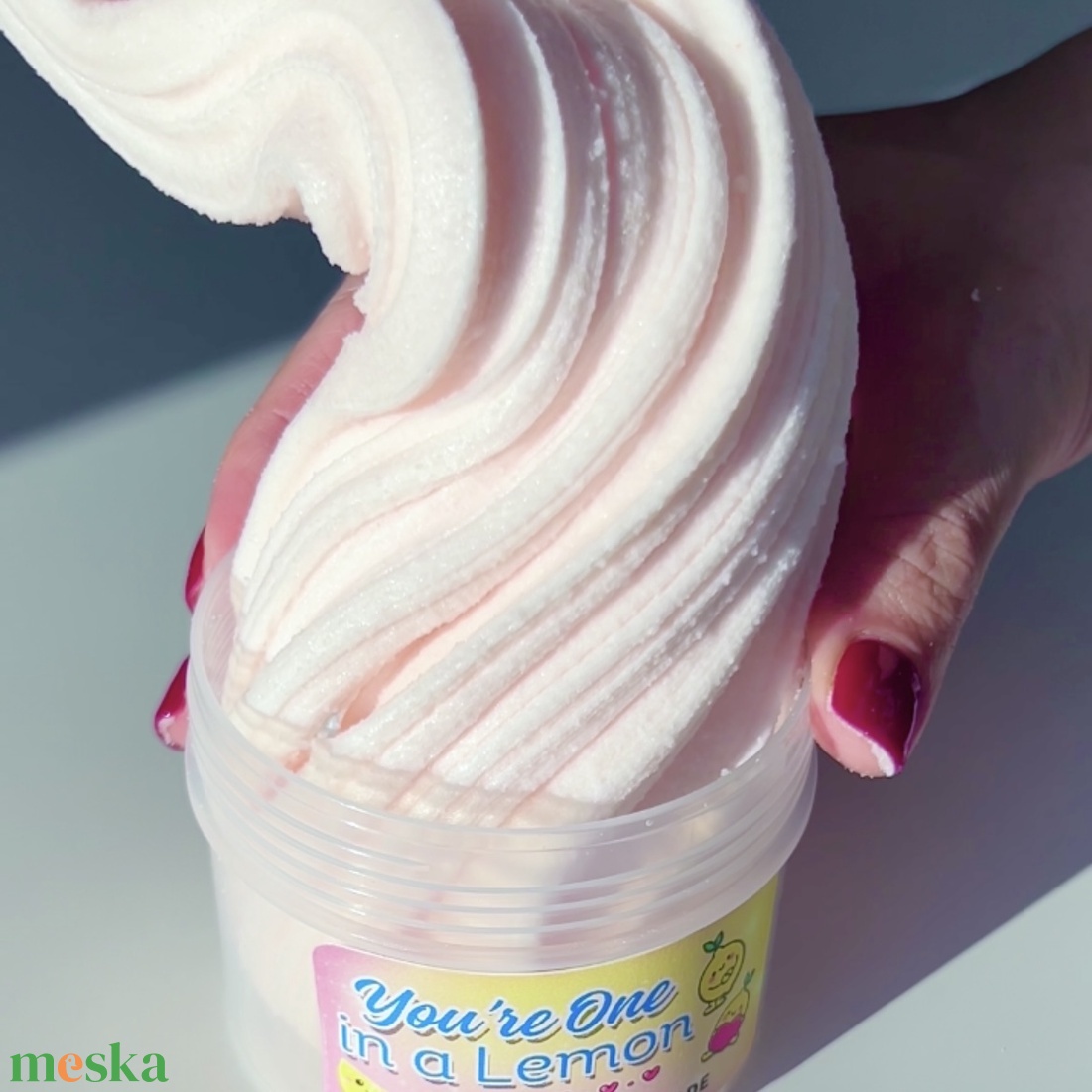 Youre One in a Lemon - icee slime - jeges-kásás slime - Illatos Slime - ASMR (ragacsgyurma, ragacs, nyálka) - játék & sport - készségfejlesztő és logikai játék - szín és formaválogató játékok - Meska.hu