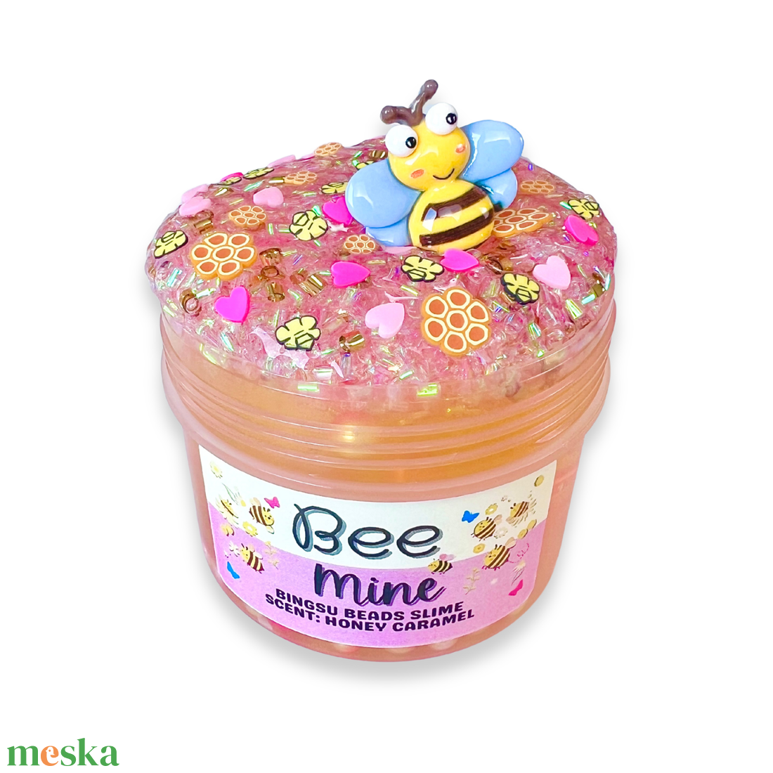 BEE MINE - DIY bingsu slime - illatos slime - ASMR (ragacsgyurma, ragacs, nyálka) - játék & sport - készségfejlesztő és logikai játék - szín és formaválogató játékok - Meska.hu