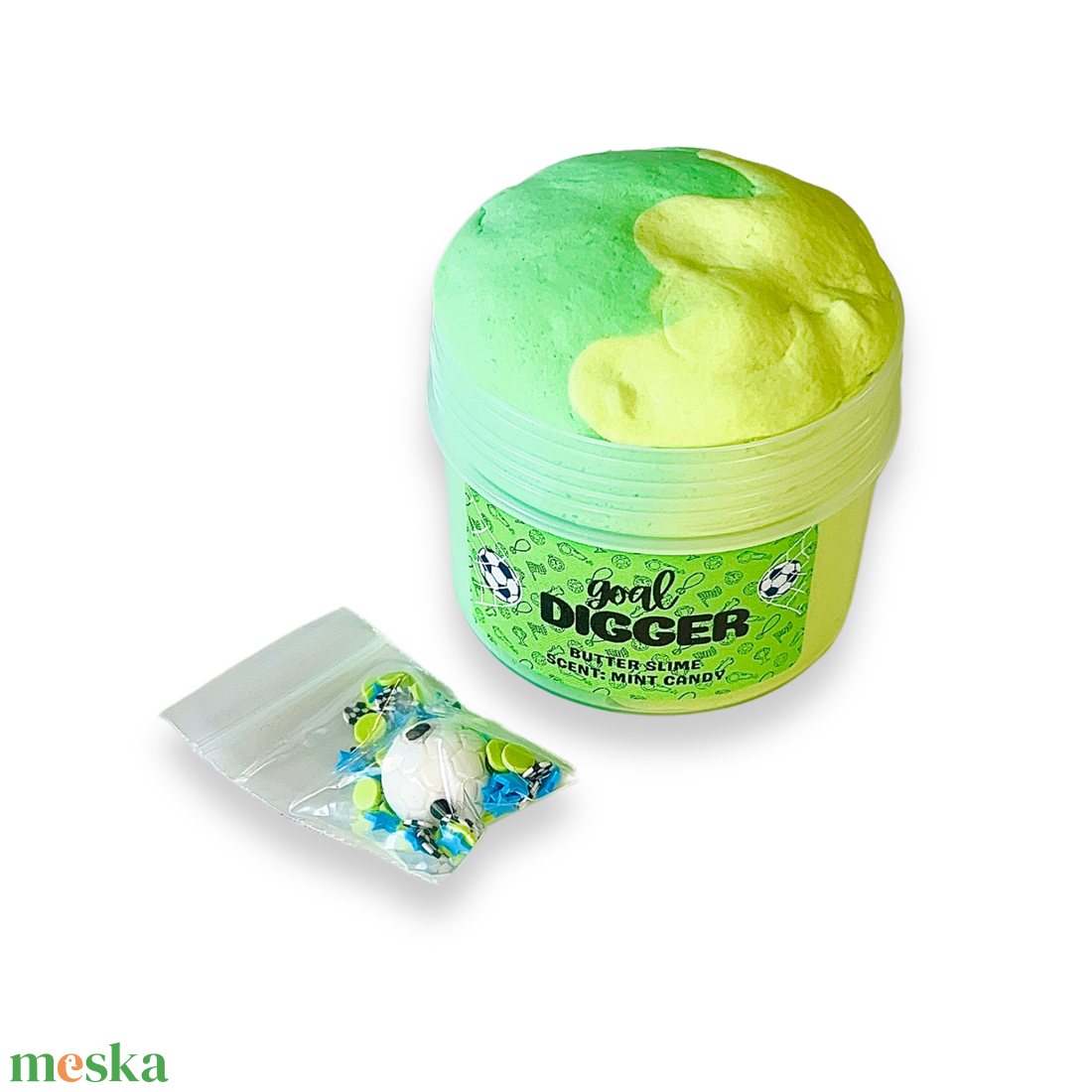 GOAL DIGGER - butter slime - Illatos Slime - ASMR (ragacsgyurma, ragacs, nyálka) - játék & sport - készségfejlesztő és logikai játék - szín és formaválogató játékok - Meska.hu