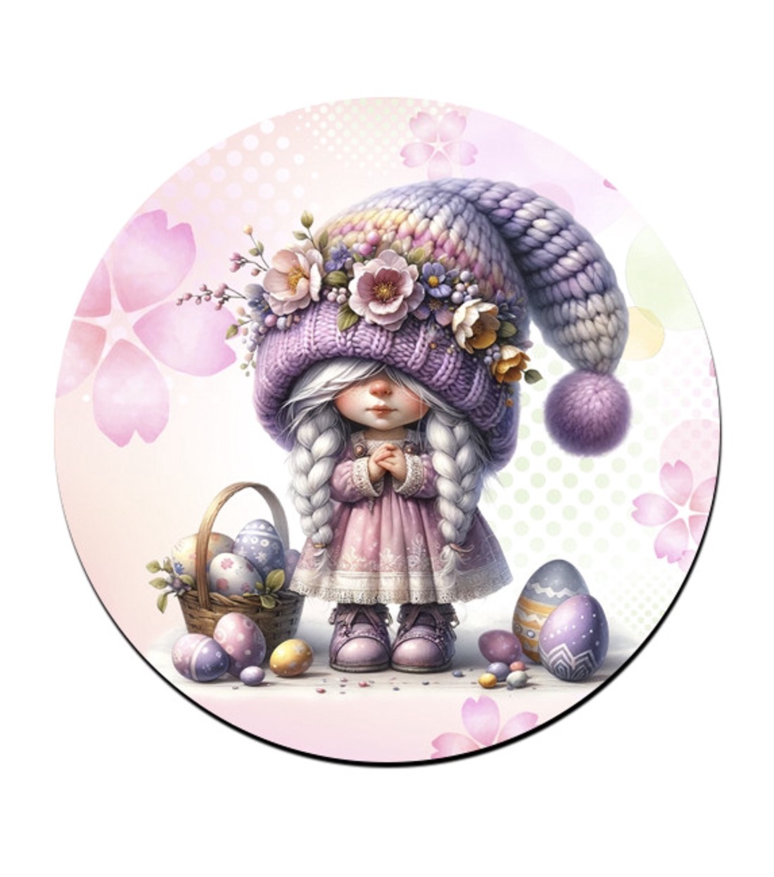 Húsvéti manólány bögre alátét - ünnepi díszek, dekorációk - húsvéti díszek és dekorációk - húsvéti tálalás - Meska.hu