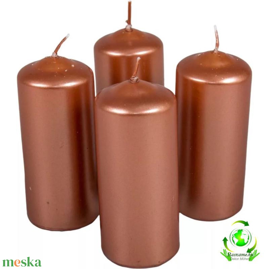 Metál henger gyertya szett 50x120mm - rose gold - kellékek & szerszámok - dekorációs kellékek - dekorációs gyertya - Meska.hu Metál henger gyertya szett 50x120mm - rose gold - kellékek & szerszámok - dekorációs kellékek - dekorációs gyertya - Meska.hu