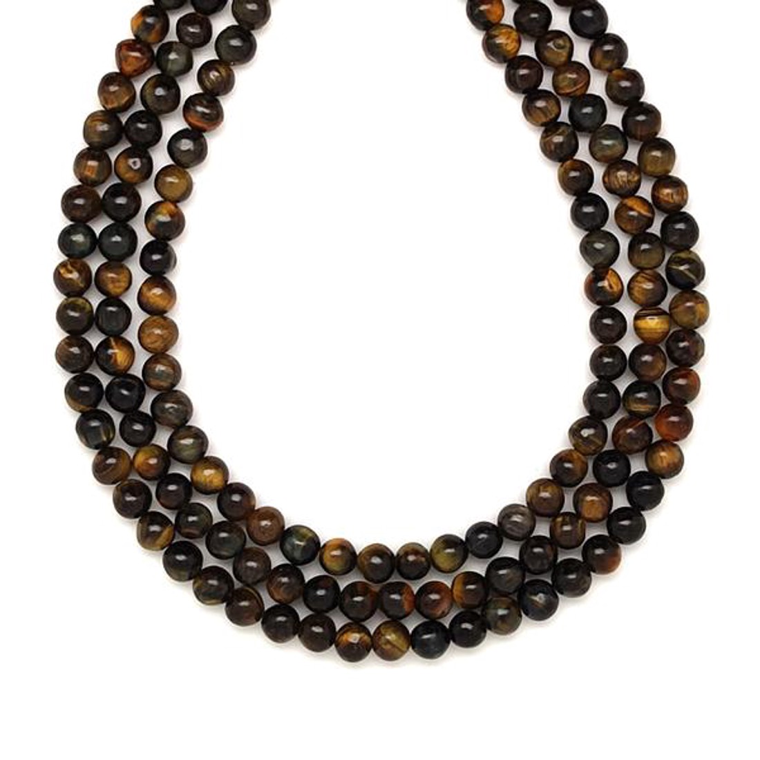 Sólyomszem golyó A 4-5mm  ékszerkészítő alapanyag (füzér) - kellékek & szerszámok - ásvány alapanyag - ásványfüzér - Meska.hu