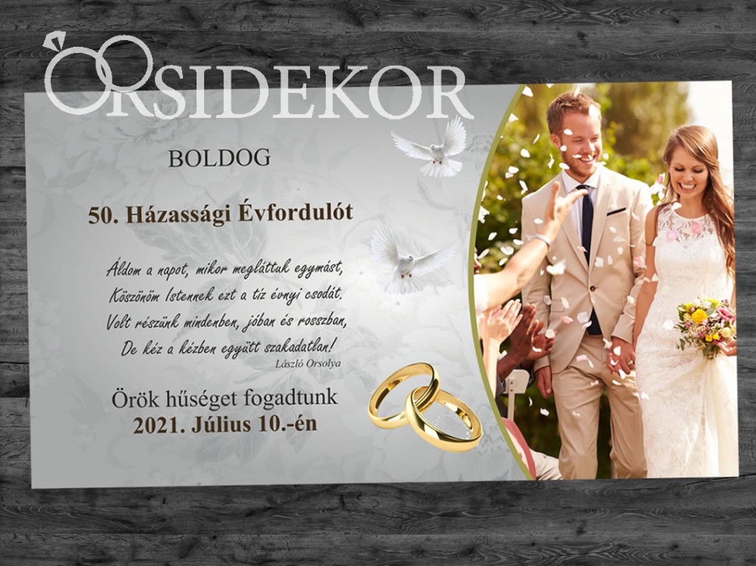 TE VAGY AZ IGAZI SZÜRKE Házassági évforduló tábla - otthon & életmód - dekoráció - kép & falikép - táblakép - Meska.hu