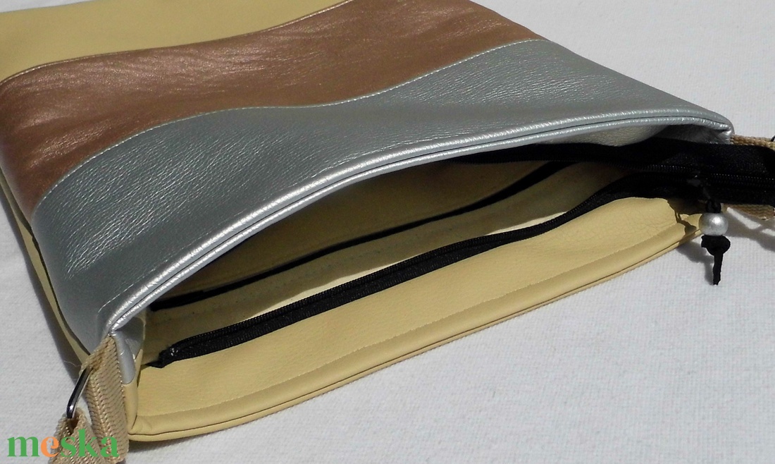 Háromszínű női táska  - táska & tok - variálható táska - Meska.hu