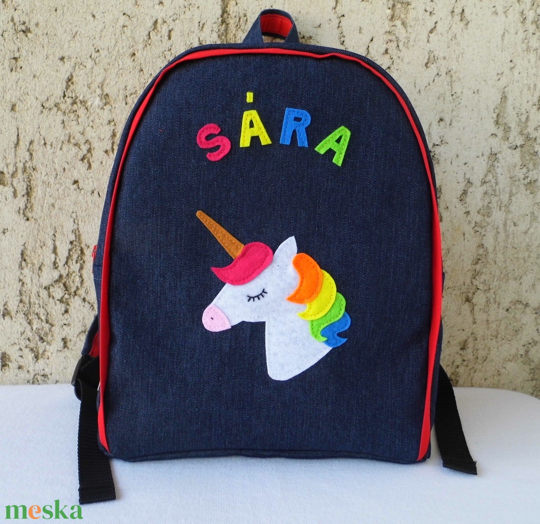 Unikornisos hátizsák - játék & sport - ovis felszerelés - ovis hátizsák - Meska.hu