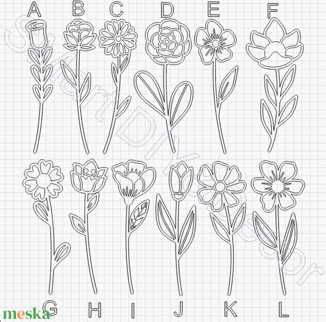 DXF001 - VI001 mezei virágok digitális fájl - művészet - grafika & illusztráció - digitális - Meska.hu DXF001 - VI001 mezei virágok digitális fájl - művészet - grafika & illusztráció - digitális - Meska.hu