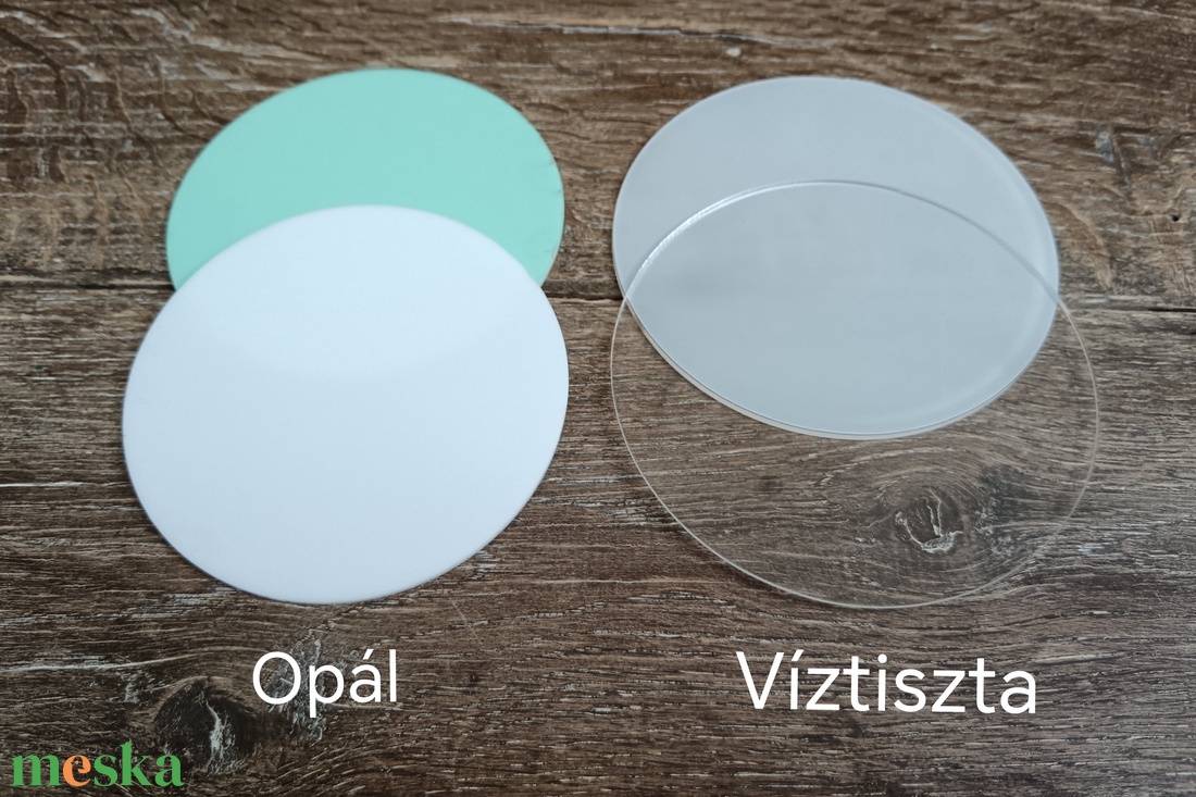 Plexi/Akril/PMMA víztiszta/opál 2mm vastag kör, korong több méretben - kellékek & szerszámok - díszíthető tárgyak - akril - Meska.hu Plexi/Akril/PMMA víztiszta/opál 2mm vastag kör, korong több méretben - kellékek & szerszámok - díszíthető tárgyak - akril - Meska.hu