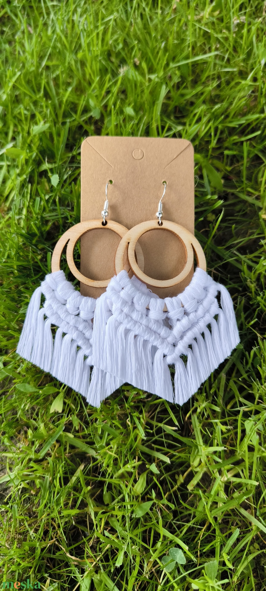 Fülbevaló - ékszer - fülbevaló - lógós kerek fülbevaló - Meska.hu