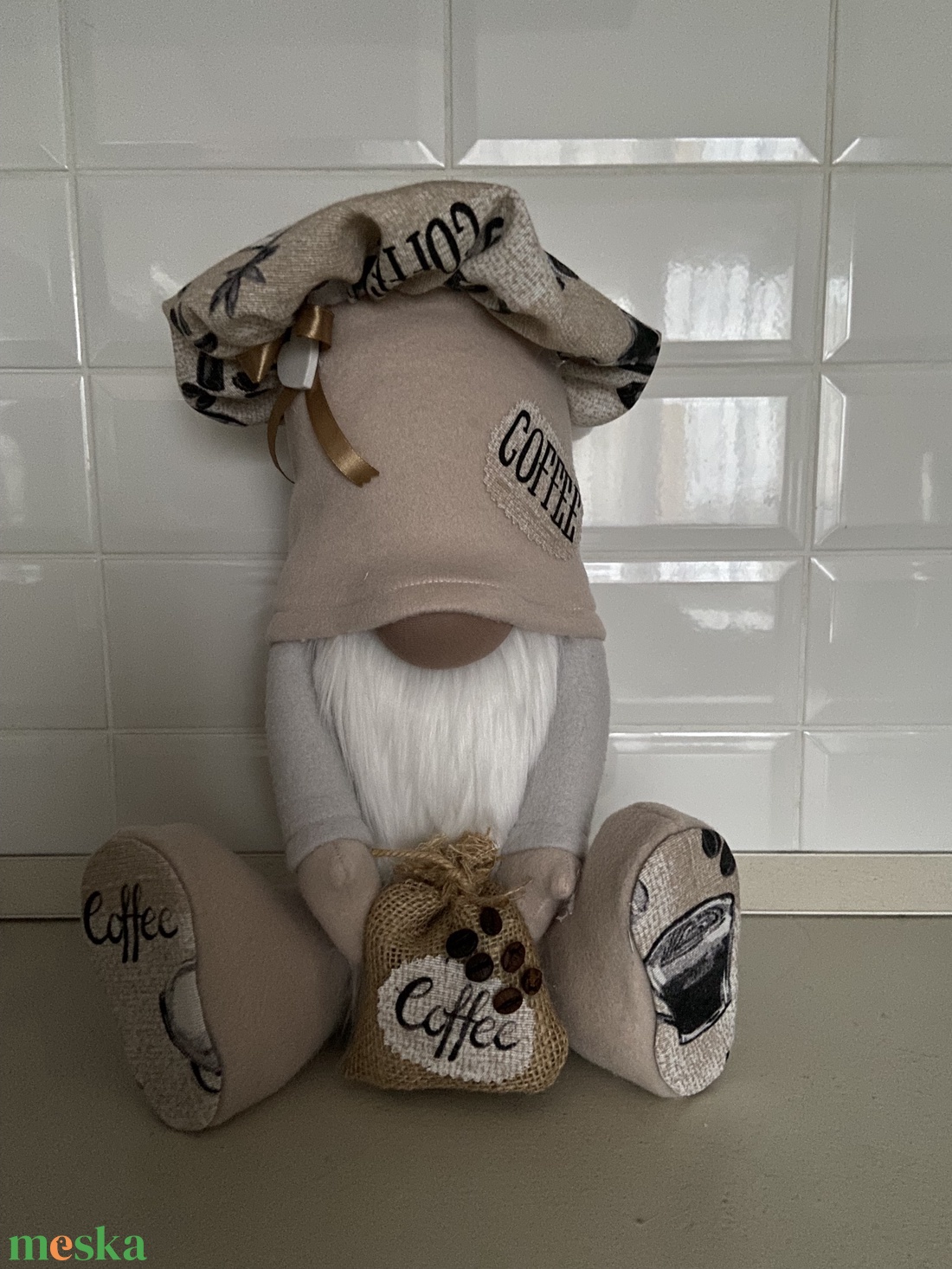 Kávés manó - otthon & életmód - dekoráció - asztal és polc dekoráció - asztaldísz - Meska.hu