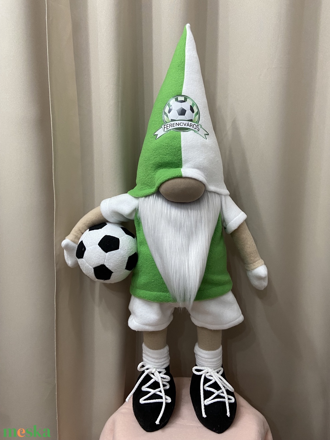 Álló Focis manó. Ferencváros . 75 cm - otthon & életmód - dekoráció - asztal és polc dekoráció - asztaldísz - Meska.hu Álló Focis manó. Ferencváros . 75 cm - otthon & életmód - dekoráció - asztal és polc dekoráció - asztaldísz - Meska.hu