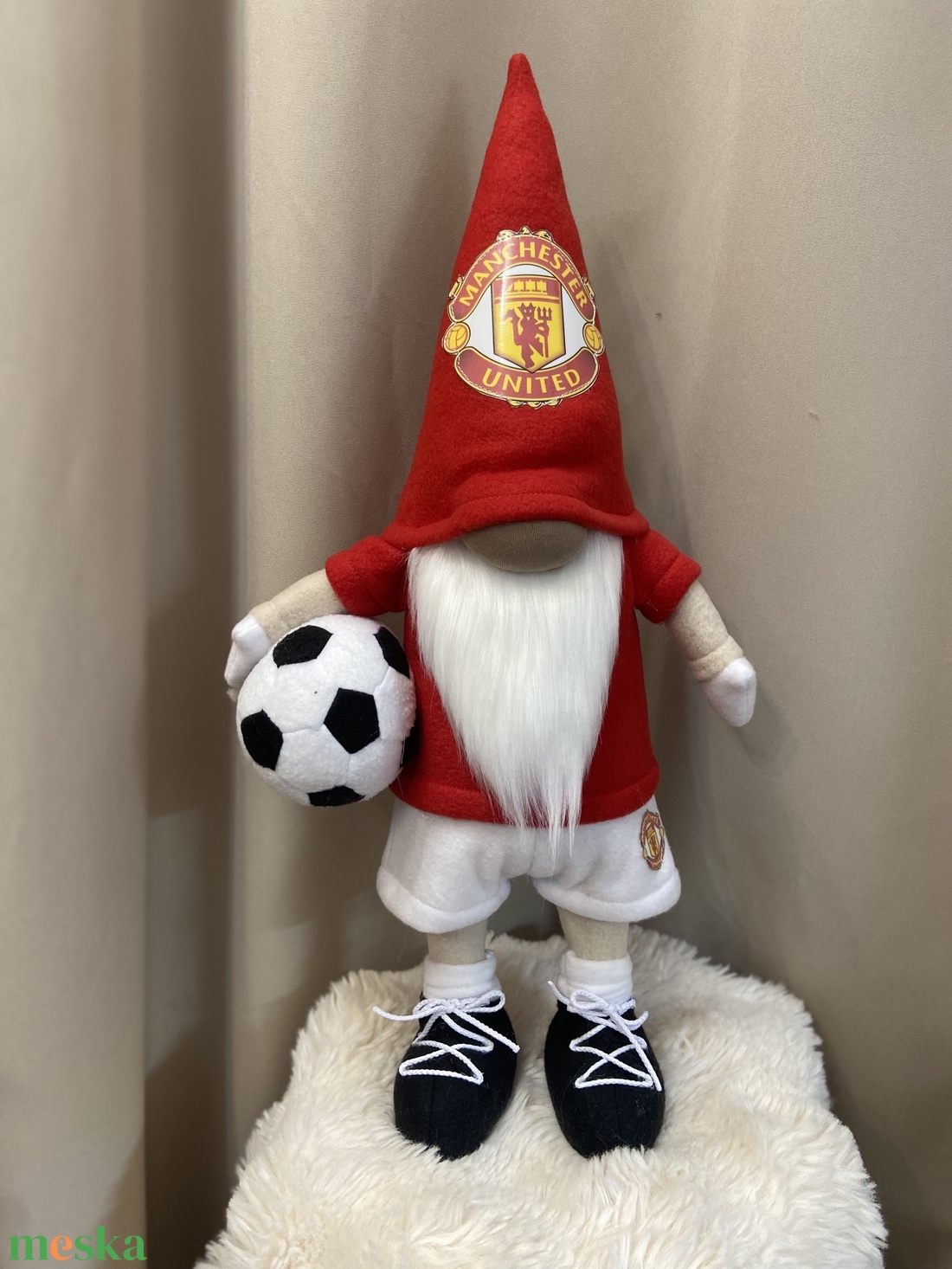 Álló Focis manó Manchester  United  50 cm - otthon & életmód - dekoráció - manók - Meska.hu