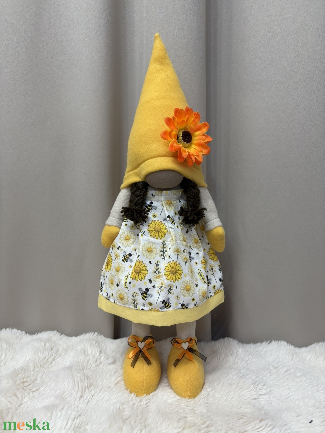 Tavaszi manólány Sárga - otthon & életmód - dekoráció - asztal és polc dekoráció - asztaldísz - Meska.hu