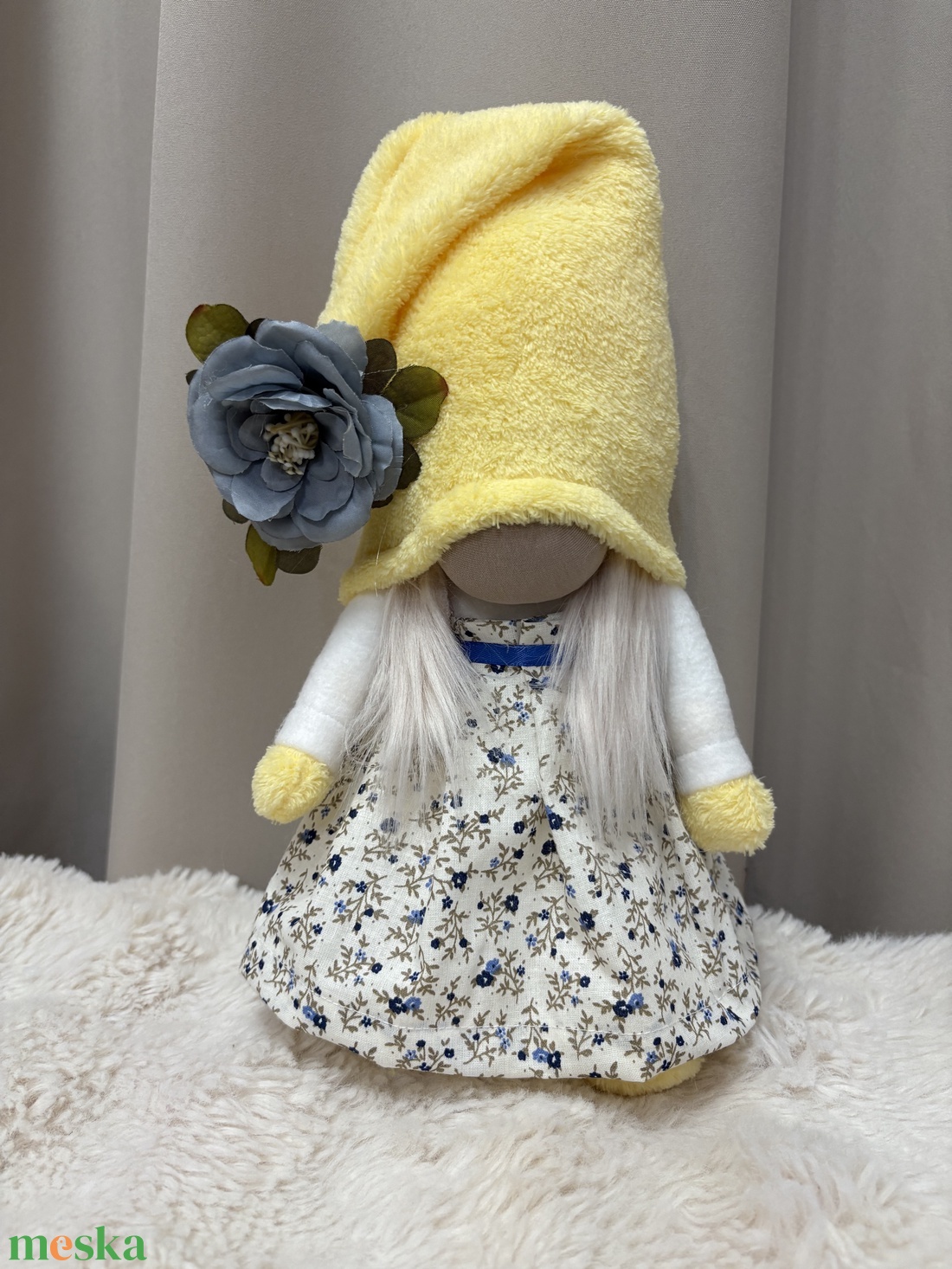 Tavaszi manólány. Sárga - otthon & életmód - dekoráció - asztal és polc dekoráció - asztaldísz - Meska.hu