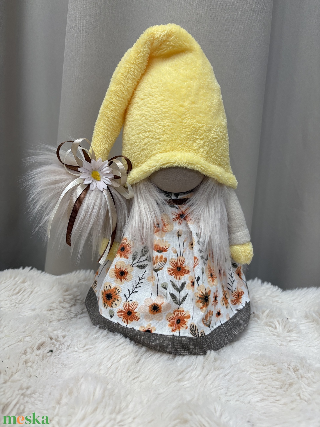 Tavaszi manólány. Sárga - otthon & életmód - dekoráció - asztal és polc dekoráció - asztaldísz - Meska.hu