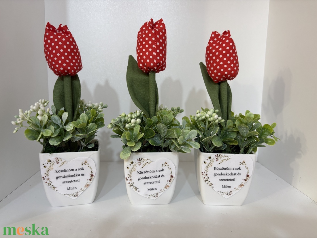 Tulipán kaspóban - otthon & életmód - dekoráció - manók - Meska.hu