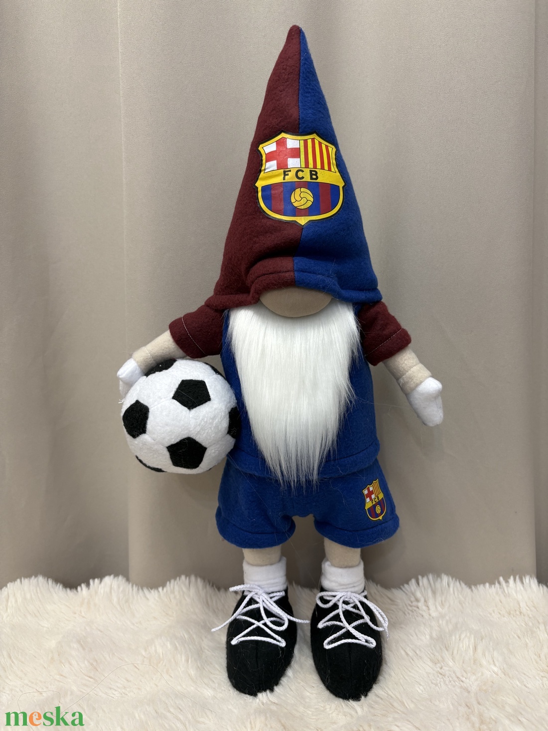 Álló Focis manó   Barcelona 50 cm - otthon & életmód - dekoráció - manók - Meska.hu