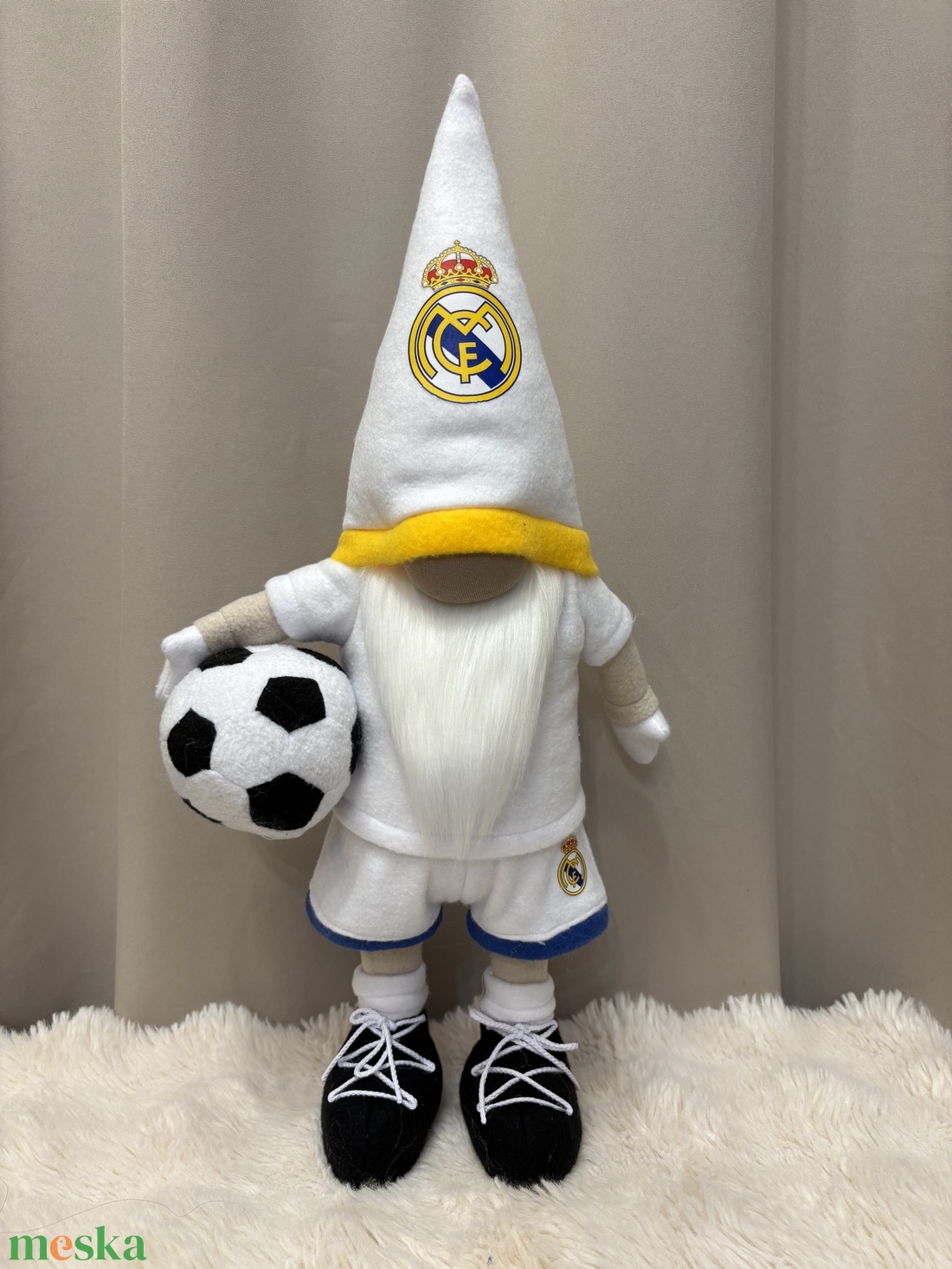 Álló Focis manó   Real Madrid  50 cm - otthon & életmód - dekoráció - manók - Meska.hu