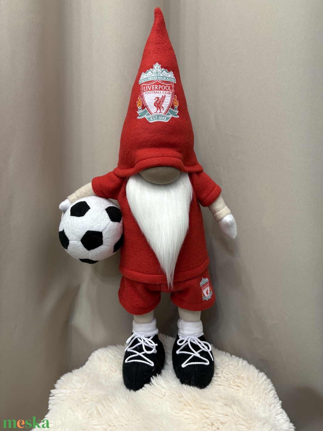 Álló Focis manó   Liverpool  50 cm - otthon & életmód - dekoráció - manók - Meska.hu