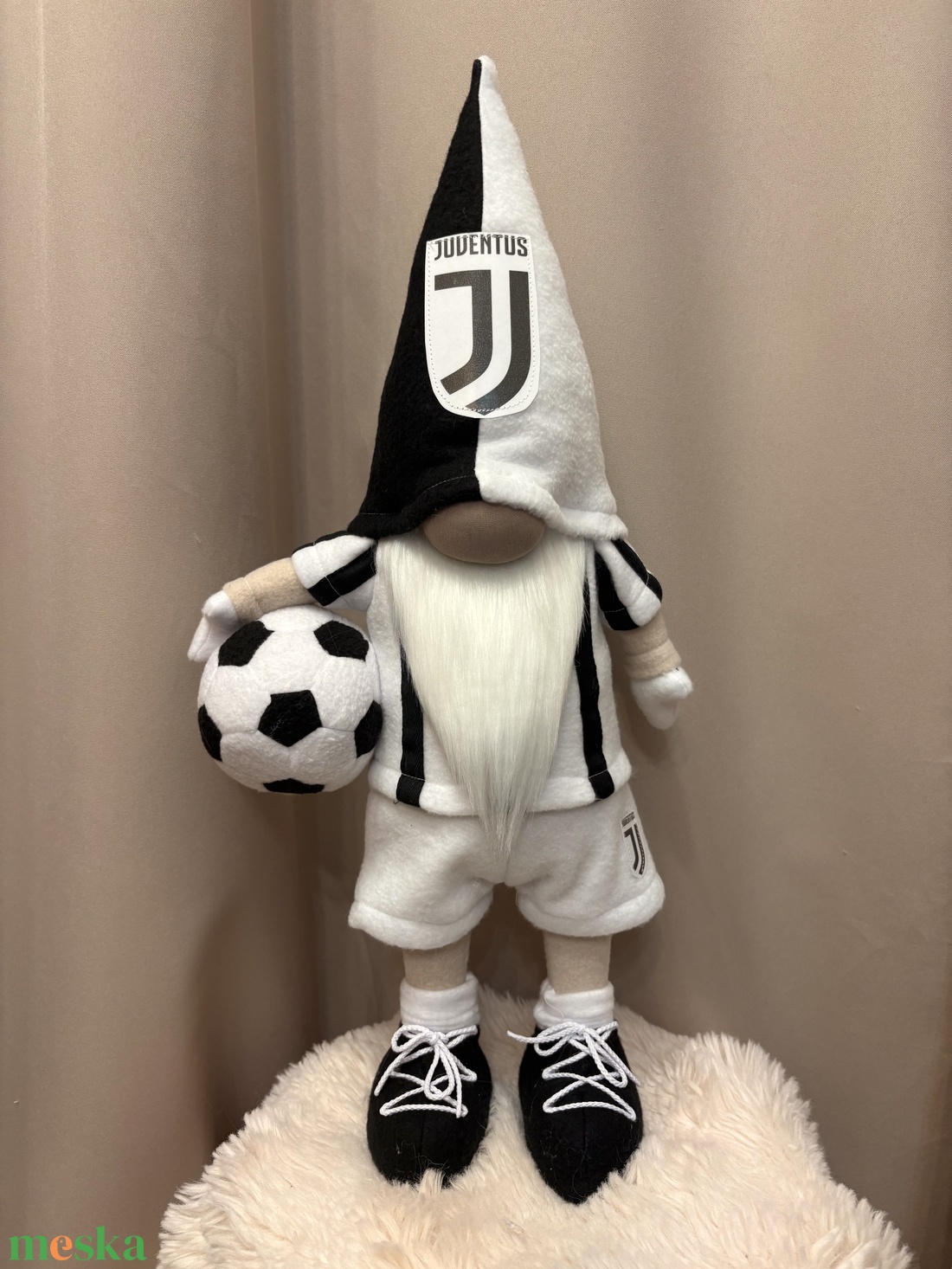Álló Focis manó   Juventus 50 cm - otthon & életmód - dekoráció - manók - Meska.hu