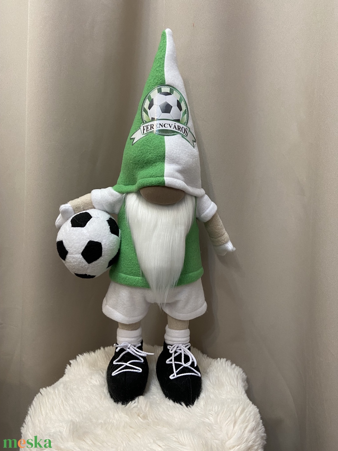 Álló Focis manó   Ferencváros 50 cm - otthon & életmód - dekoráció - manók - Meska.hu