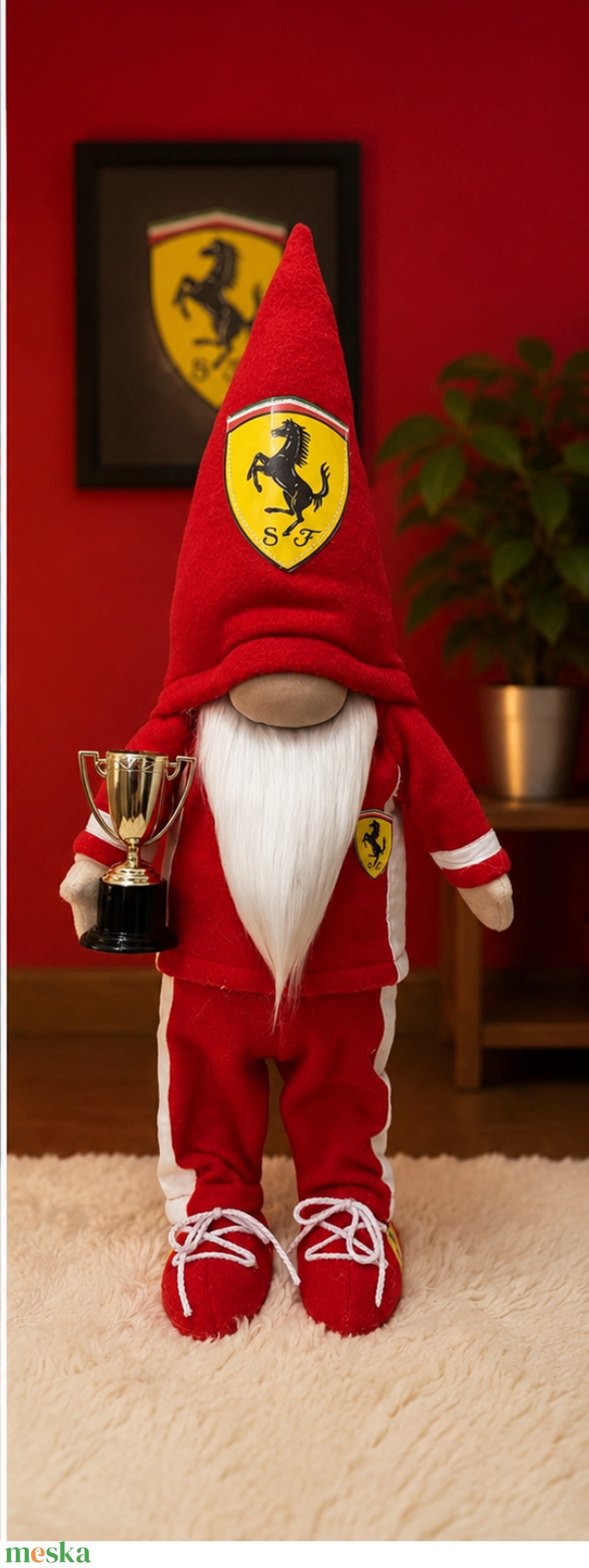 Ferrari manó.  50 cm - otthon & életmód - dekoráció - manók - Meska.hu