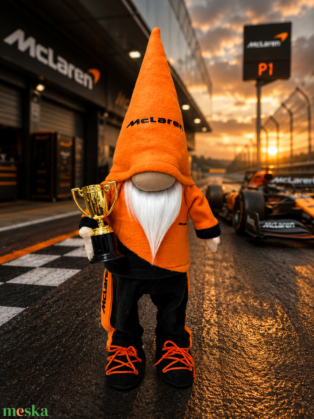 McLaren forma 1  manó.  50 cm - otthon & életmód - dekoráció - manók - Meska.hu