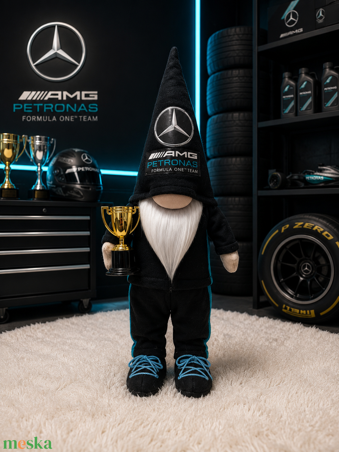 Mercedes forma 1  manó.  50 cm - otthon & életmód - dekoráció - manók - Meska.hu