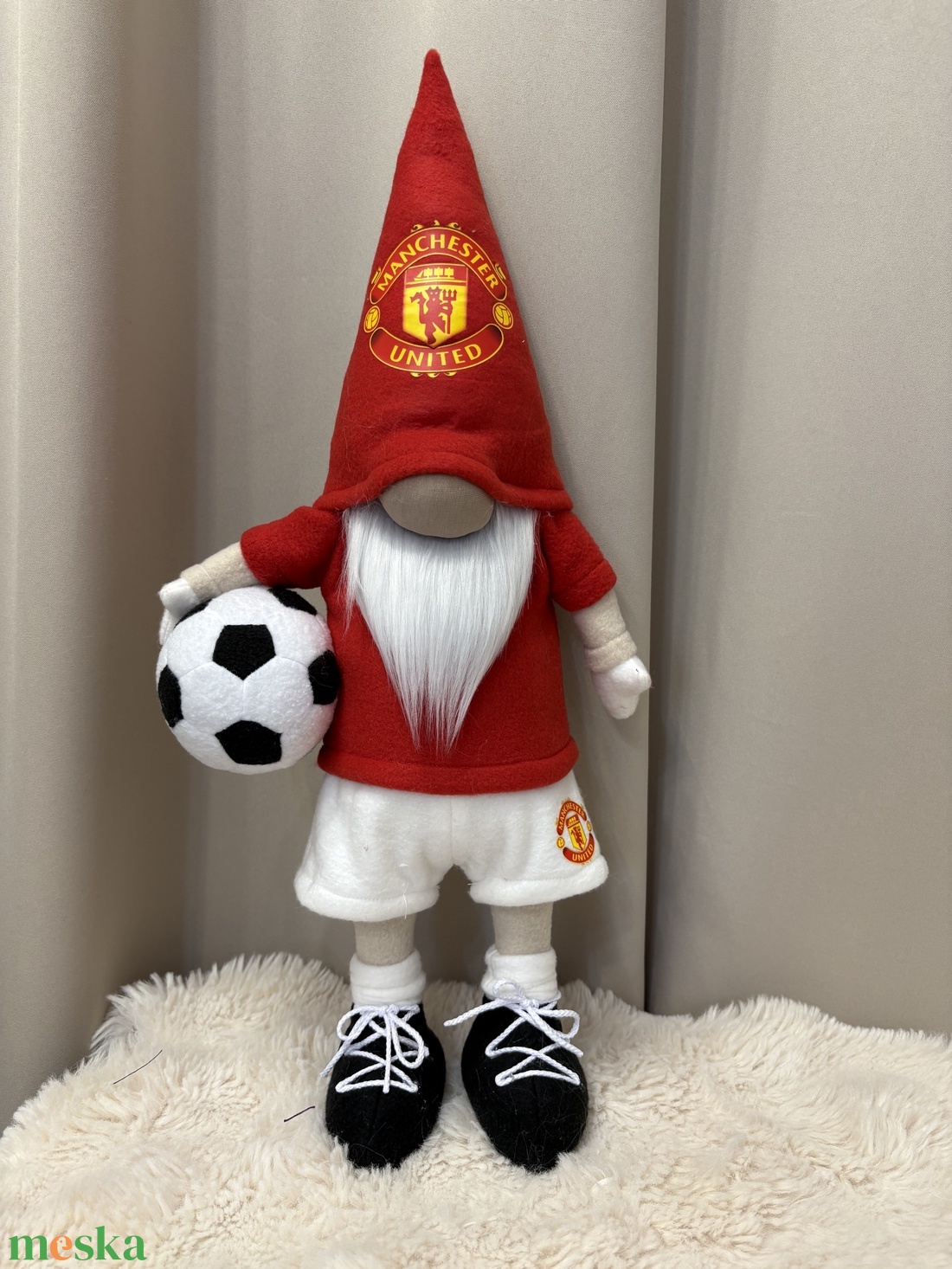 Álló Focis manó   Manchester United  50 cm - otthon & életmód - dekoráció - manók - Meska.hu