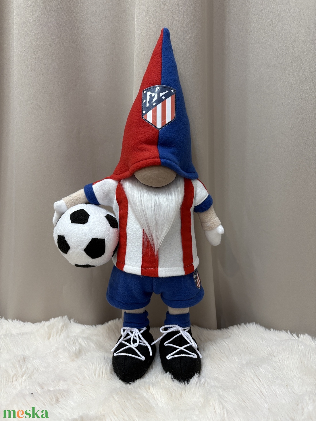 Álló Focis manó  Atletico Madrid - otthon & életmód - dekoráció - manók - Meska.hu