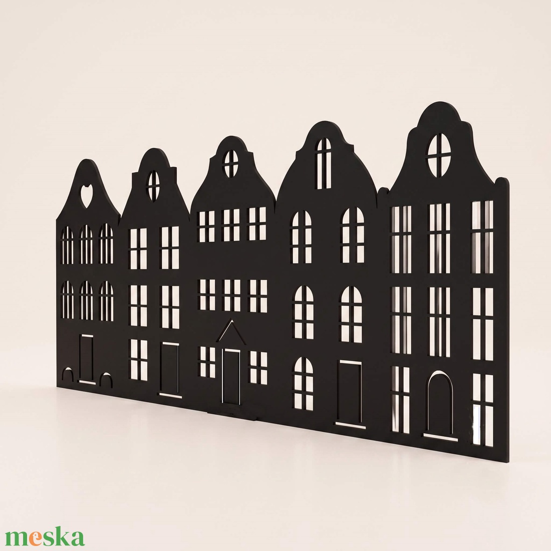 Falvédő Szett 200 cm-es ágyhoz � Gdansk Fekete Lézervágott HDF (200x75 cm, 5 db) - baba - mama - babaszoba dekoráció - falvédő gyerekszobába - Meska.hu