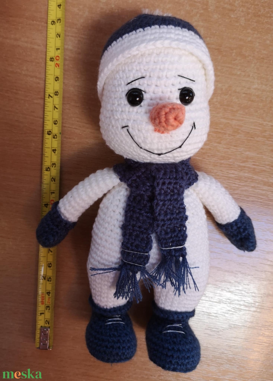 Hóember, hópehely - karácsony - karácsonyi lakásdekoráció - karácsonyi manók, figurák - Meska.hu