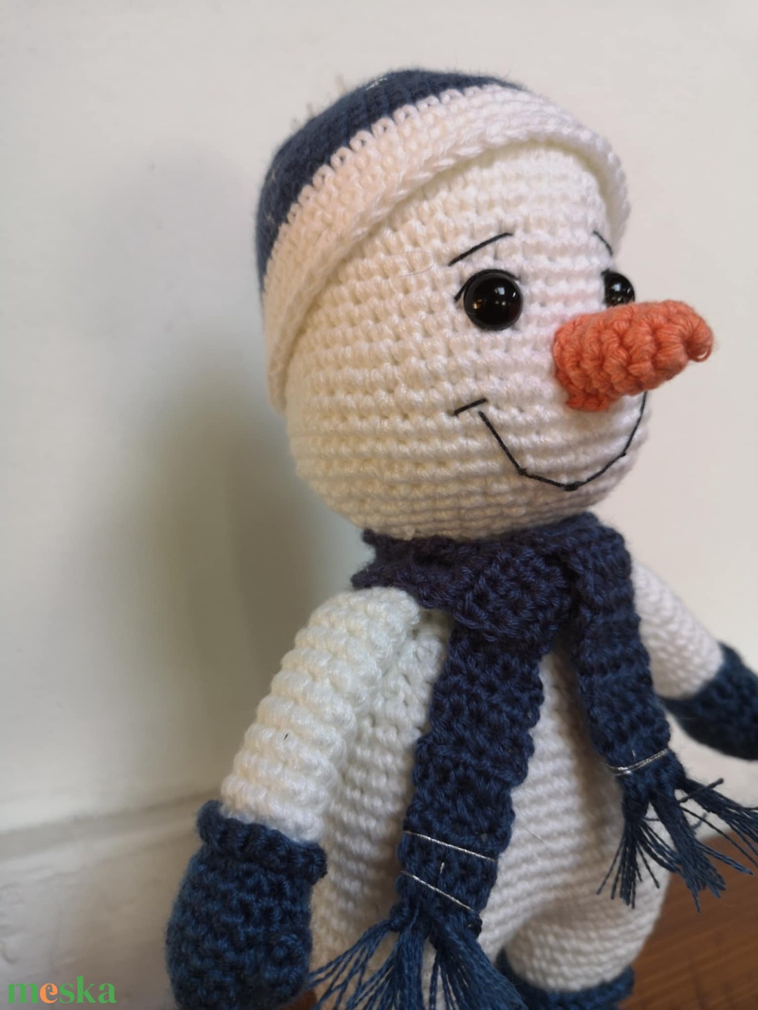 Hóember, hópehely - karácsony - karácsonyi lakásdekoráció - karácsonyi manók, figurák - Meska.hu