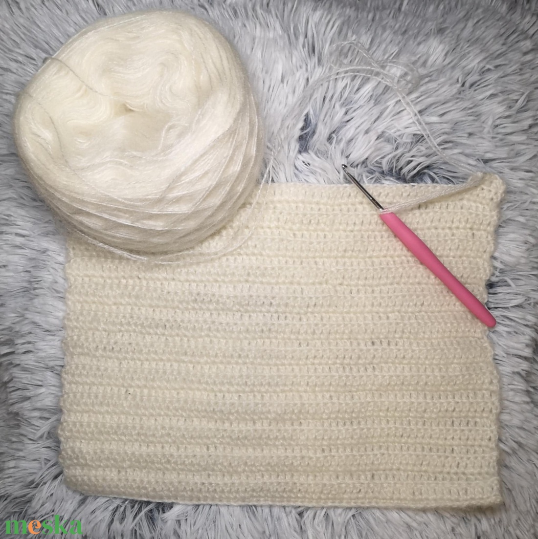 Felnőtt sapka, sál - ruha & divat - sál, sapka, kendő - sapka & sál szett - Meska.hu