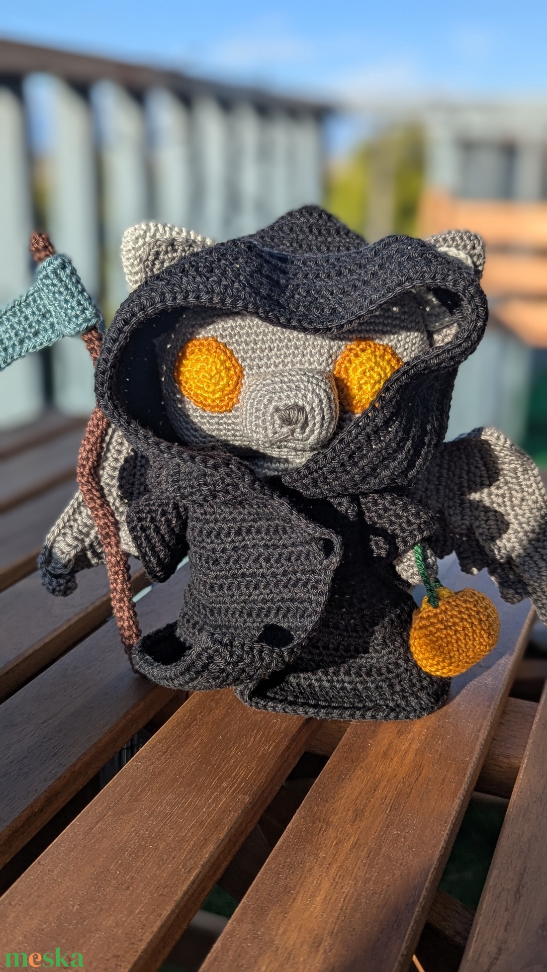 Amigurumi A kaszás macska  - játék & sport - plüssállat & játékfigura - cica - Meska.hu