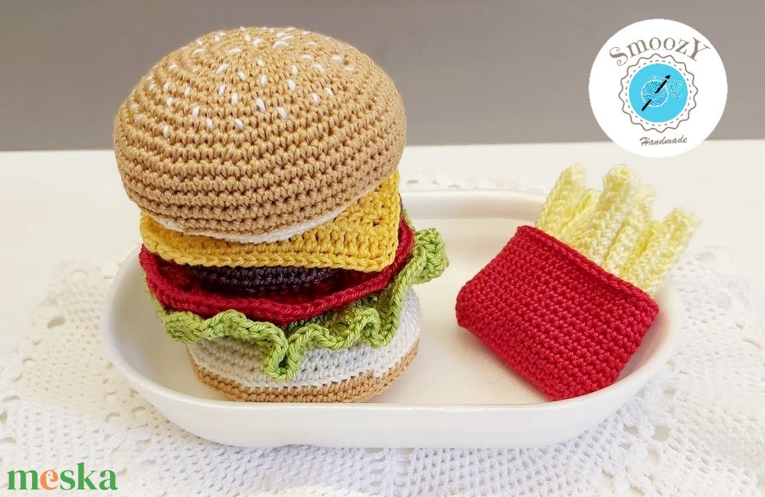 Horgolt hamburger és sült krumpli - játék & sport - szerepjáték - Meska.hu Horgolt hamburger és sült krumpli - játék & sport - szerepjáték - Meska.hu