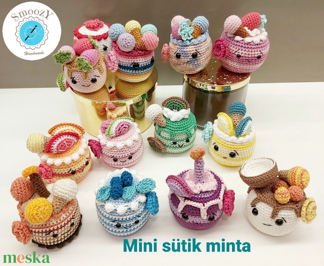 Horgolt mini sütik mintaleírása - játék & sport - szerepjáték - Meska.hu