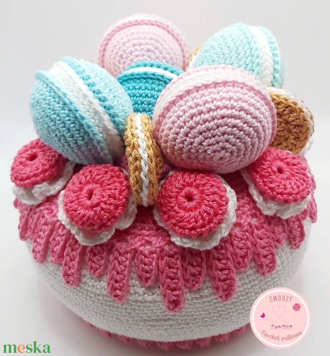 Horgolt torta mintaleírás - diy (csináld magad) - szabásminta, útmutató - horgolási minta - Meska.hu
