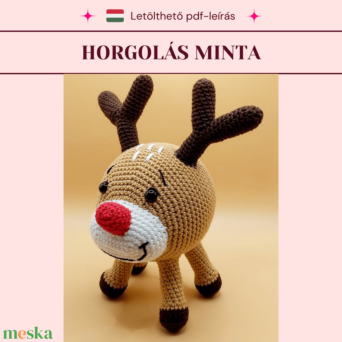 Horgolt gömb rénszarvas mintaleírás - karácsony - karácsonyi lakásdekoráció - karácsonyi manók, figurák - Meska.hu Horgolt gömb rénszarvas mintaleírás - karácsony - karácsonyi lakásdekoráció - karácsonyi manók, figurák - Meska.hu