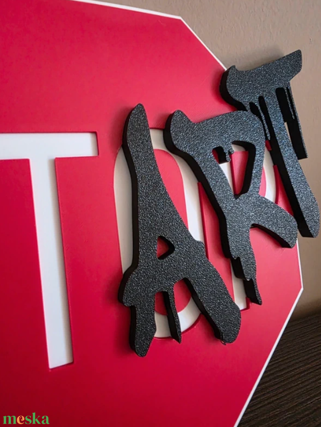 Stop/StART Fali Dísztábla - otthon & életmód - dekoráció - kép & falikép - plakát - Meska.hu