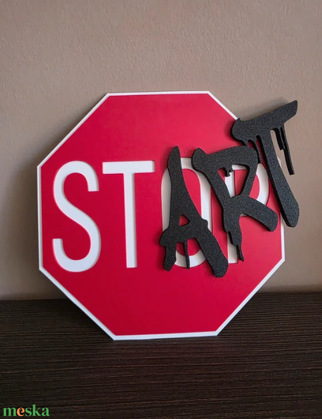 Stop/StART Fali Dísztábla - otthon & életmód - dekoráció - kép & falikép - plakát - Meska.hu