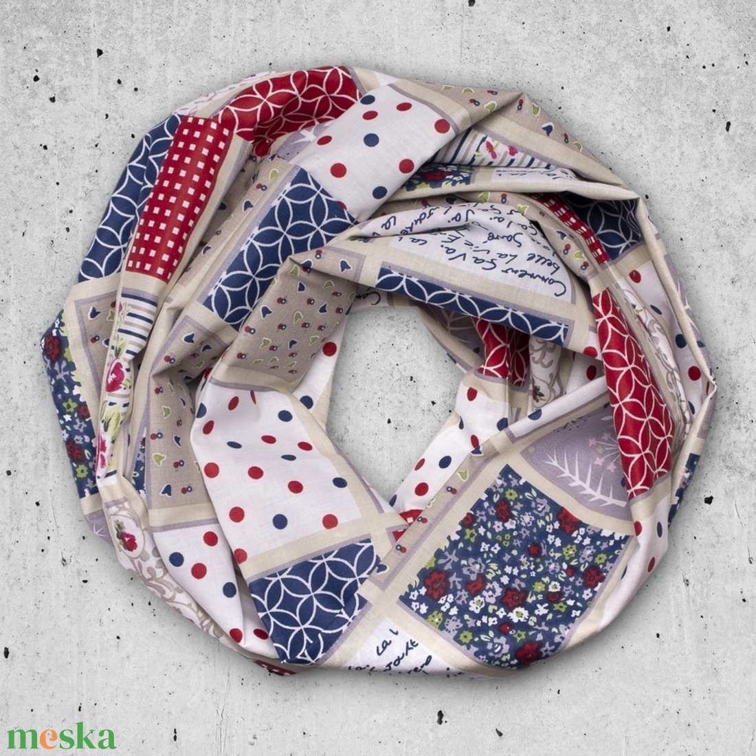 Őszi körsál patchwork mintával - ruha & divat - sál, sapka, kendő - vállkendő - Meska.hu Őszi körsál patchwork mintával - ruha & divat - sál, sapka, kendő - vállkendő - Meska.hu