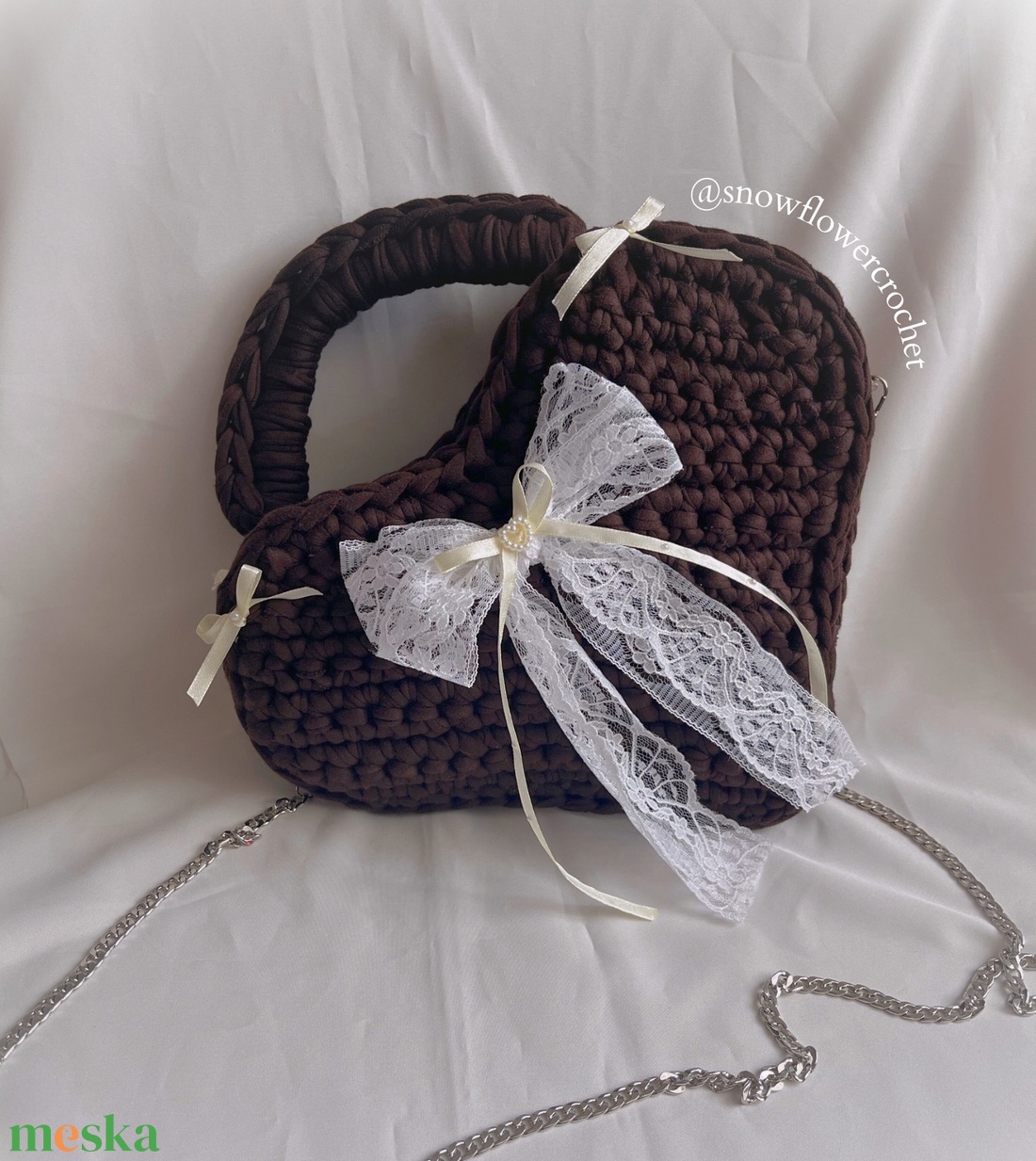 Heartbow Collection horgolt szív táska - coquette, vintage stílus, romantikus - táska & tok - kézitáska & válltáska - válltáska - Meska.hu Heartbow Collection horgolt szív táska - coquette, vintage stílus, romantikus - táska & tok - kézitáska & válltáska - válltáska - Meska.hu