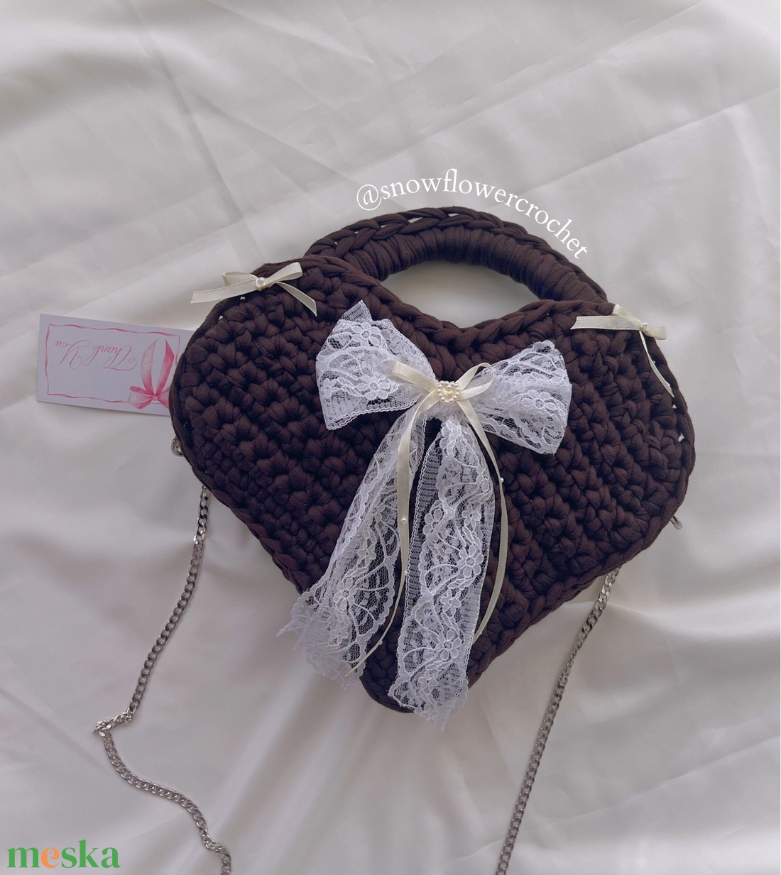 Heartbow Collection horgolt szív táska - coquette, vintage stílus, romantikus - táska & tok - kézitáska & válltáska - válltáska - Meska.hu Heartbow Collection horgolt szív táska - coquette, vintage stílus, romantikus - táska & tok - kézitáska & válltáska - válltáska - Meska.hu