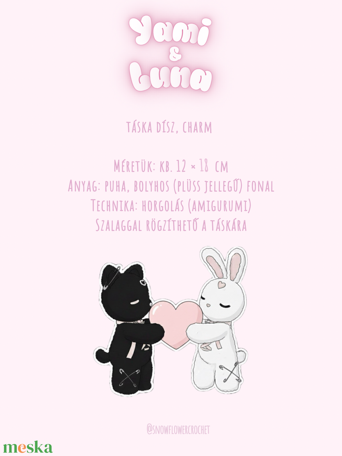 Horgolt plüss táska charmok, táskadíszek - táska & tok - kulcstartó & táskadísz - táskaakasztó - Meska.hu