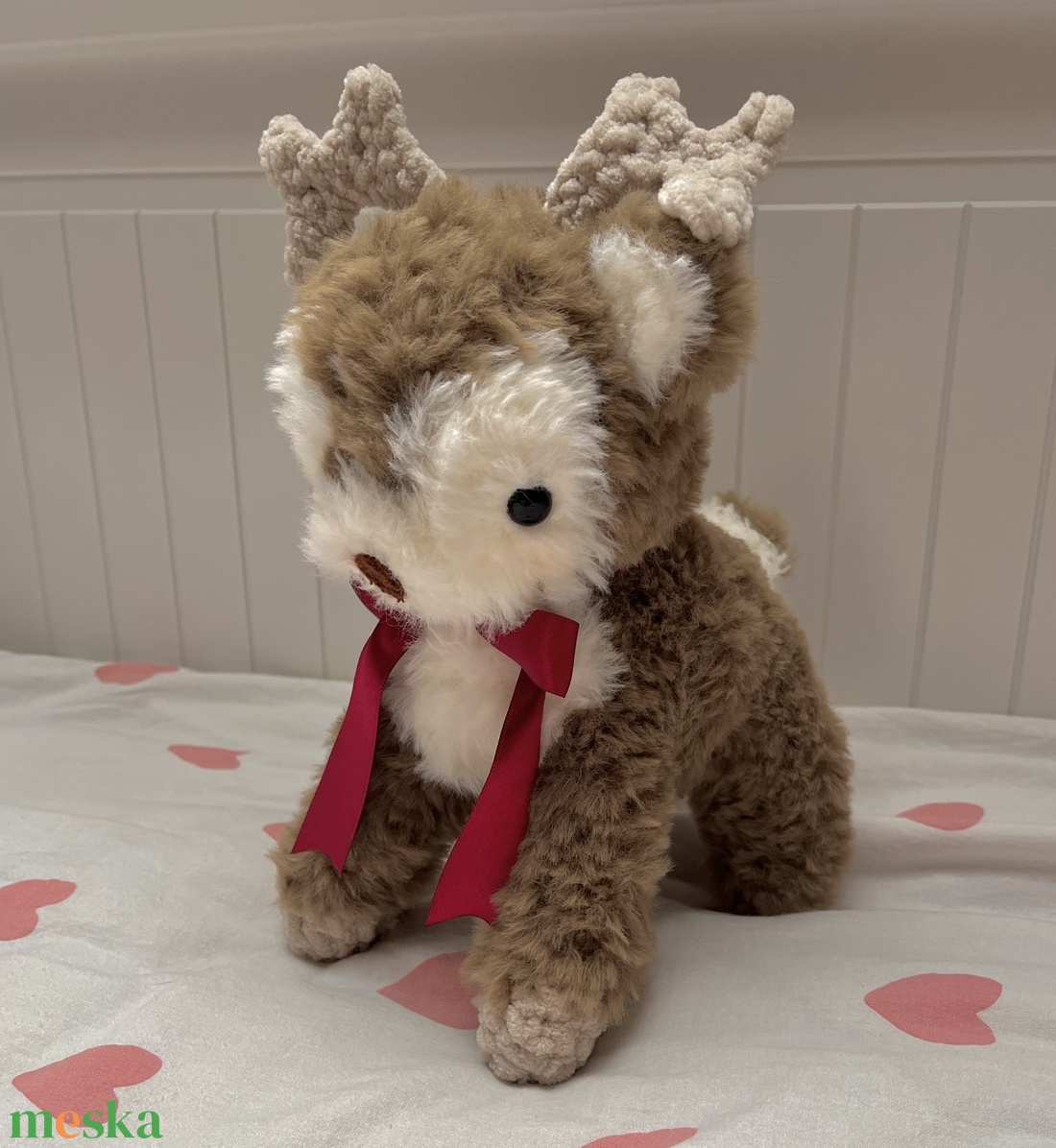 Fawnie horgolt plüss őzike, amigurumi, karácsonyi - játék & sport - plüssállat & játékfigura - más figura - Meska.hu