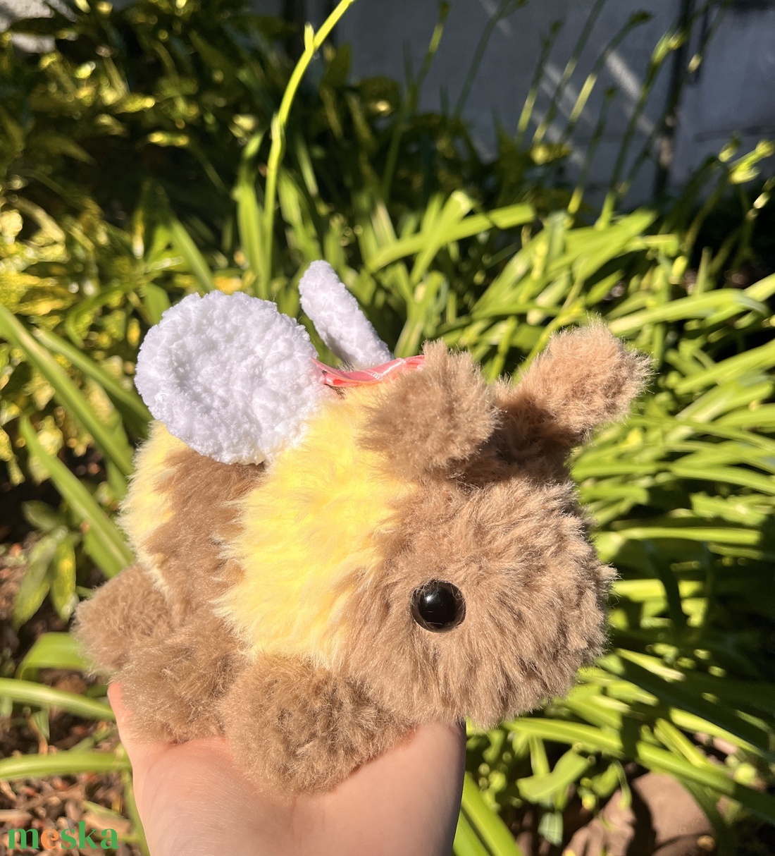 méhecske plüss, amigurumi, horgolt plüssállat - játék & sport - plüssállat & játékfigura - cica - Meska.hu